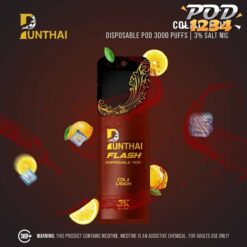 Punthai Flash 3000 Puff Cola Lemon ราคาส่ง