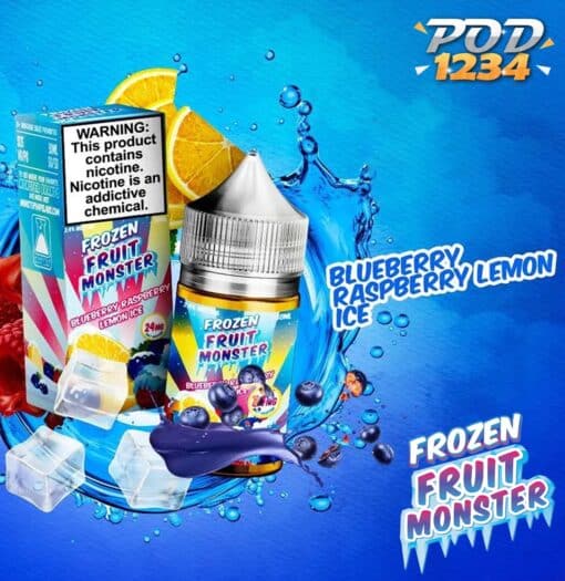 USA Salt Frozen Fruit Monster Blueberry Rapsberry Lemon Ice ราคาส่ง