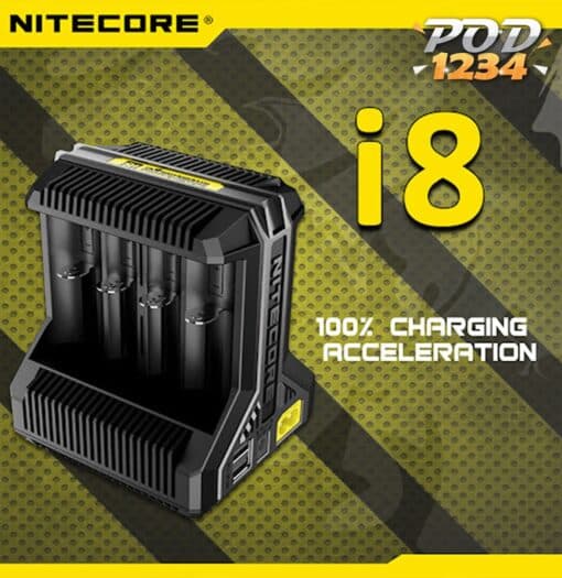 รางชาร์จ Nitecore New I8 ราคาส่ง