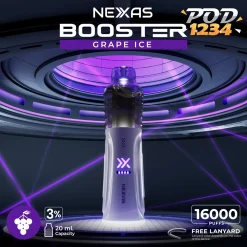 Nexas Booster 16000 Puffs ราคาส่ง GRAPE ICE