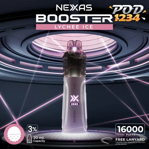 Nexas Booster 16000 Puffs ราคาส่ง LYCHEE ICE