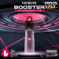 Nexas Booster 16000 Puffs ราคาส่ง STRAWBERRY ICE