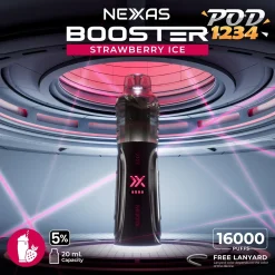 Nexas Booster 16000 Puffs ราคาส่ง STRAWBERRY ICE 5%