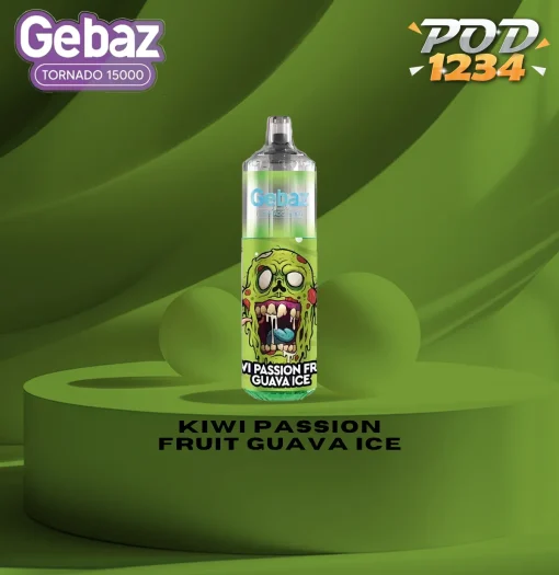 Gebaz Tornado 15000คำ ราคาส่ง Kiwi Passion Fruit Guava Ice