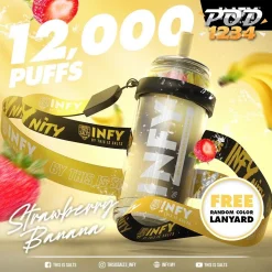 Infy 12000Puffs ราคาส่ง Strawberry Banana