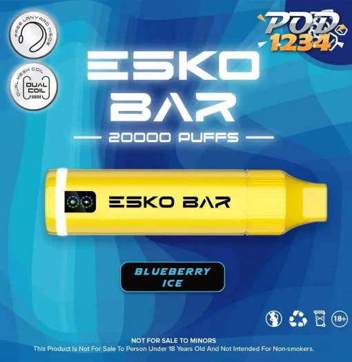 Esko Bar 20000คำ Blueberry Ice ราคาส่ง