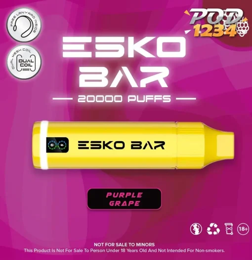 Esko Bar 20000คำ Purple Grape ราคาส่ง