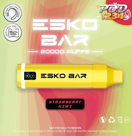 Esko Bar 20000คำ Strawberry Kiwi ราคาส่ง