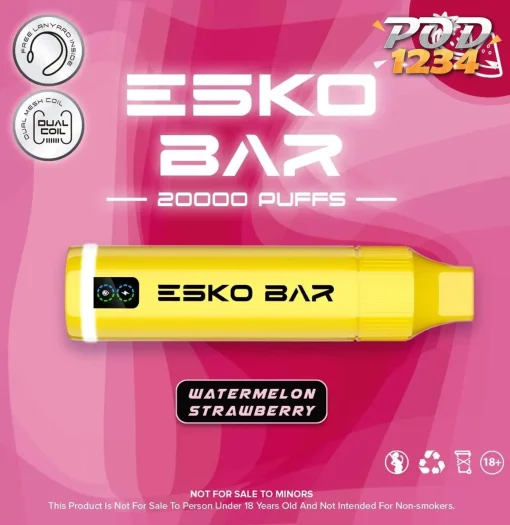 Esko Bar 20000คำ Watermelon Strawberry ราคาส่ง