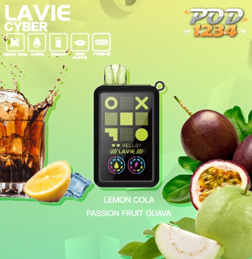 Lavie Cyber 20k 20000คำ Lemon Cola Passion Fruit Guava