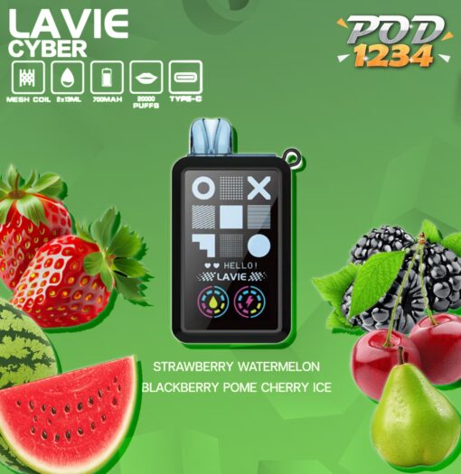 Lavie Cyber 20k 20000คำ Strawberry Watermelon Blackberry Pome Cherry Ice