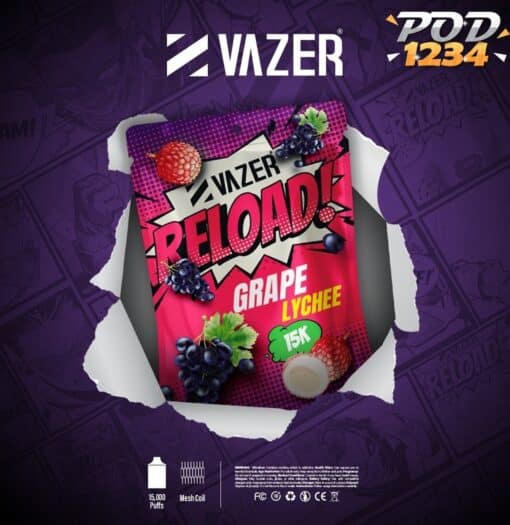 หัว Vazer reload Grape Lychee