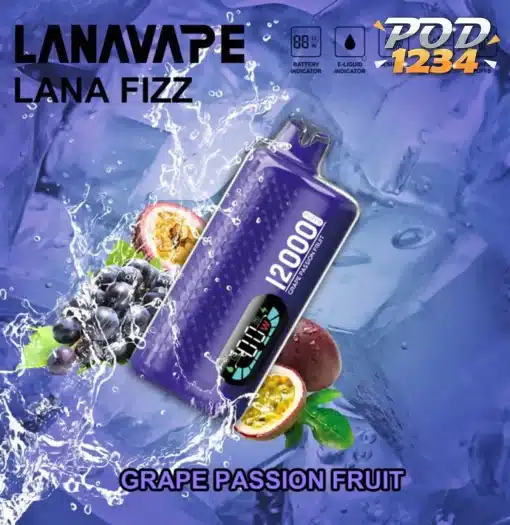 Lanavape Lana Fizz 12K Grape Passion Fruit