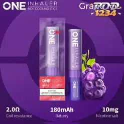 One Inhaler 800คำ พอตจมูก Grape Ice