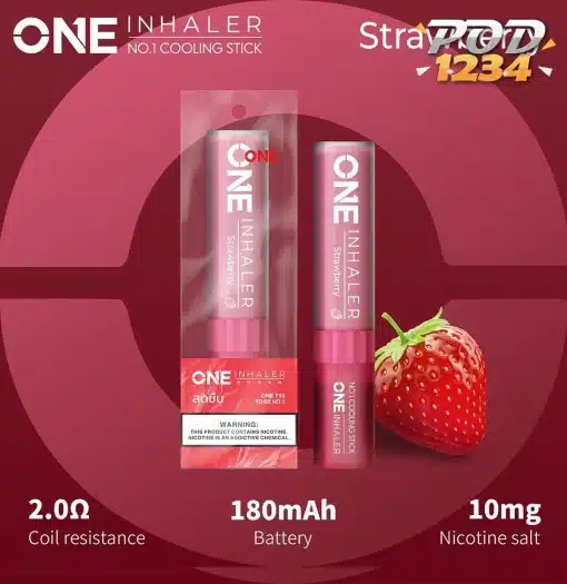 One Inhaler 800คำ พอตจมูก Strawberry